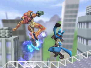 En Saffron City, un nuevo Lucario se mide frente a Samus